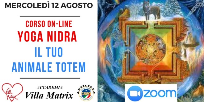 Corso on-line YOGA NIDRA – IL TUO ANIMALE TOTEM (2° modulo)